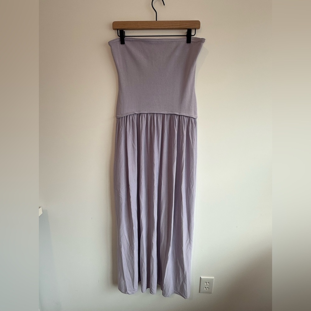 SOLID & STRIPED The Sasha Strapless Lavender Dres… - image 4